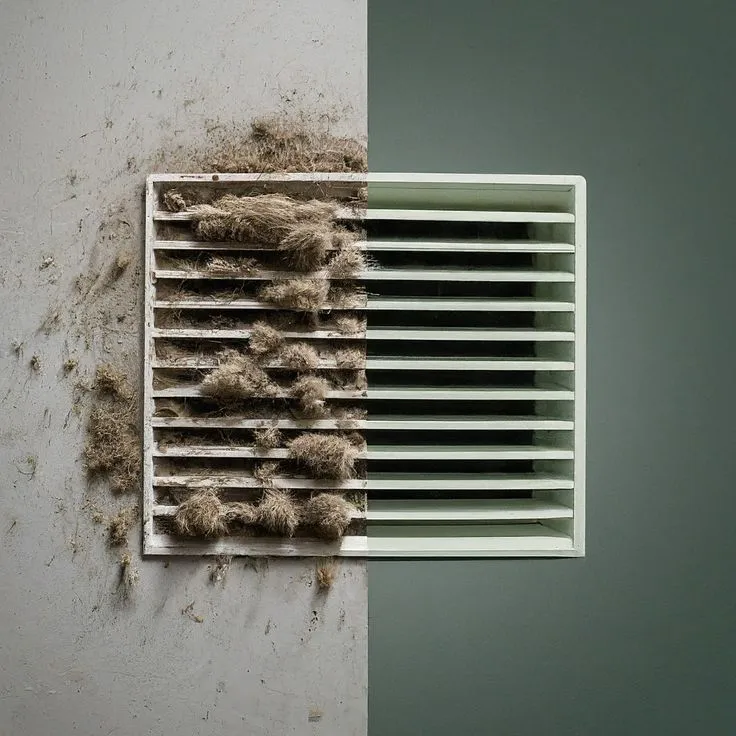 Professional air duct cleaning technician working in Aurora Ontario